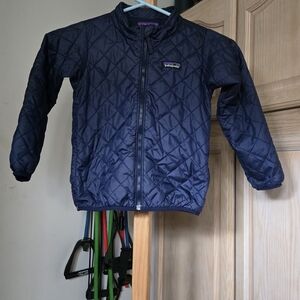 Patagonia Kids Quilted Navy Puffer Jacket